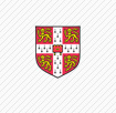 cambridge coat of arms with white cross inside