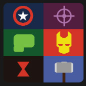 six rectangles movies icons
