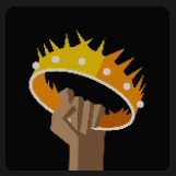 tacking a crown on his hands icon