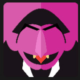 pink face vampire character