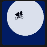 flying on the moon with bicycle movie 