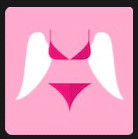 pink woman with wings brands