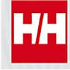 TWO LETTER H'S IN A RED SQUARE WITH A DIAGONAL LINE HELLY HANSEN LOGO