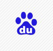 Baidu logo, du letters