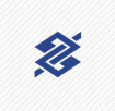 banco do brasil blue lines logo