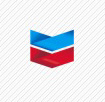 Chevron blue and red logo