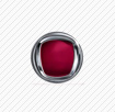 silver circle with burgundy color inside logo quiz answer