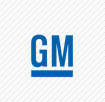 blue GM letters logo