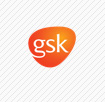 gsk letters in orange background logo 
