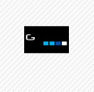 gopro black square with blue little squares inside logo answer