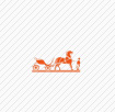 hermes orange horse logo 