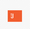 jbl orange logo with white j letter inside