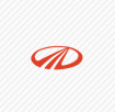 mahindra red circle with  3 stripes in middle logo hint