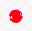 matiel red circle with M and L letters inside
