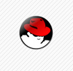 Redhat man with red hat on and black background 