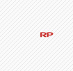 sharp red RP letters logo