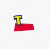 toy story yellow t letter with blue edges logo quiz