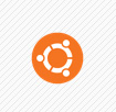 ubuntu orange circle with symbol inside