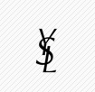 Yves Saint Laurent black letters logo