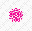 tupperware pink flower logo