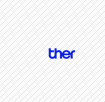 blue "ther"  letters logo quiz level 12