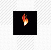 burn black square with flame inside logo quiz hint level 12