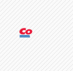 costico red co letters with blue line logo hint