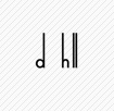 dunhill black long letters logo hint