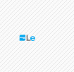 black l and blue e letters logo