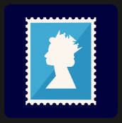 quin stamp icon pop