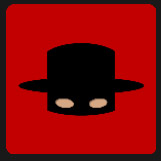 big eyes character with black hat