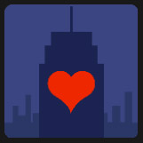 skyscrapers with big red heart quiz