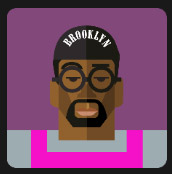 black man wearing brooklin hat 