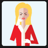 blonde woman dressed like santa