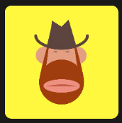 cowboy green hat and reddish beard