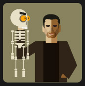 man holding an skeleton quiz