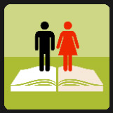 man and woman on top of an book quiz