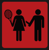 woman and man playing tennis