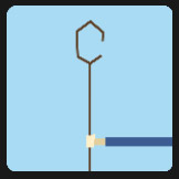 man with blue hand with an stick quiz