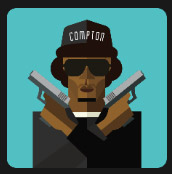 man with two guns wearing campion hat