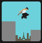 man who jumps over paris buldings