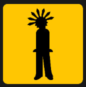 man with black hair like a crown icon