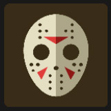 mask with dots character and red triangles