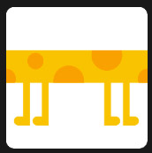 yellow and orange millipede icon