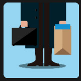man in black suit with briefcase quiz