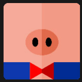 pig quiz with red bow level 7
