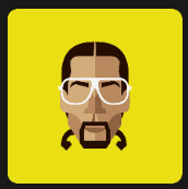 man with braided hair wearing white glasses