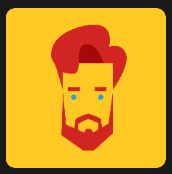 redhead man with in yellow square quiz