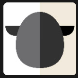 gray sheep head character