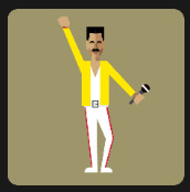 man singer dressed in white and yellow